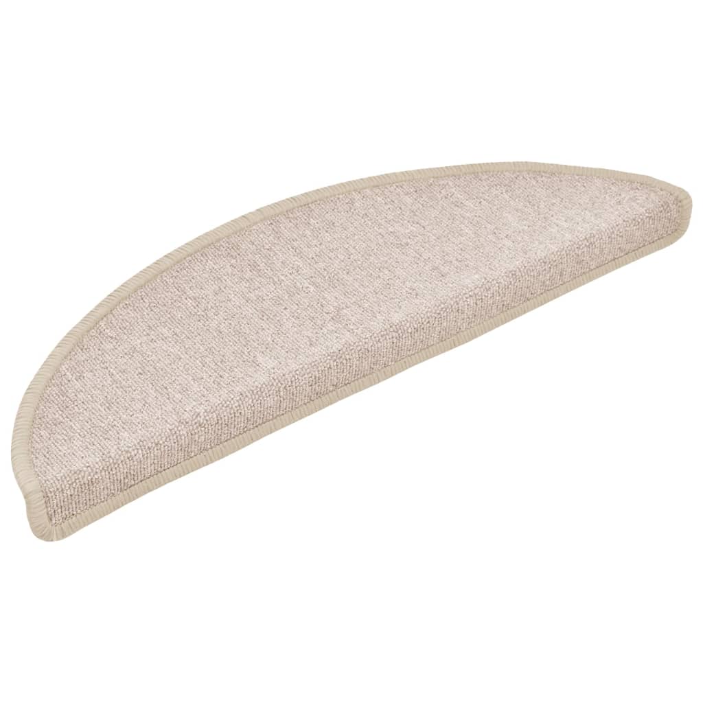 Vidaxl 15 esteras de pedal 56x17x3 CM Taupe