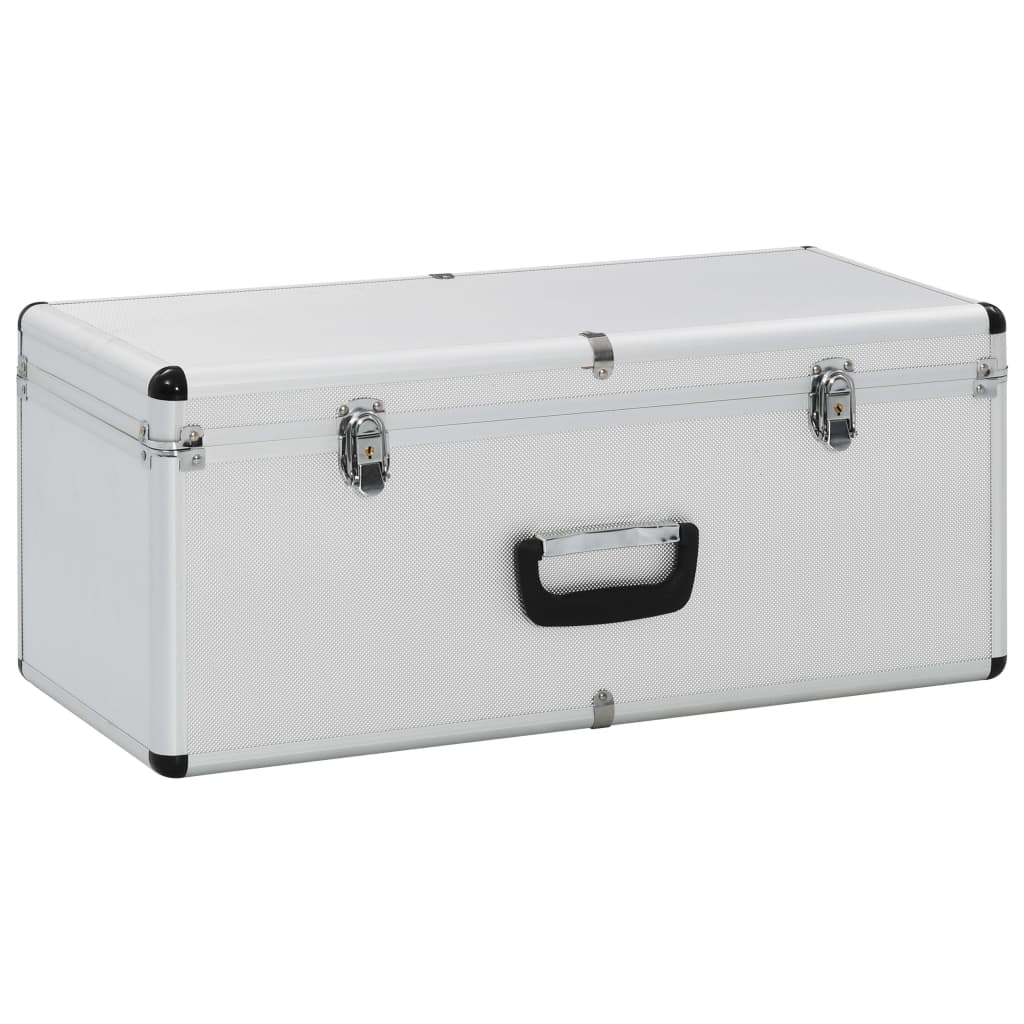 Vidaxl Storage Bocket 3 St Alluminio Silver Coloted