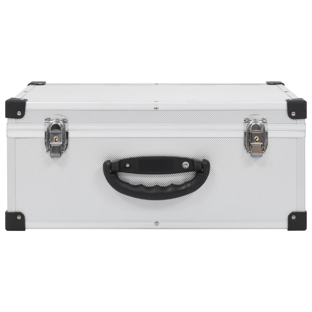 Vidaxl CD Case per 60 CDS in argento in argento