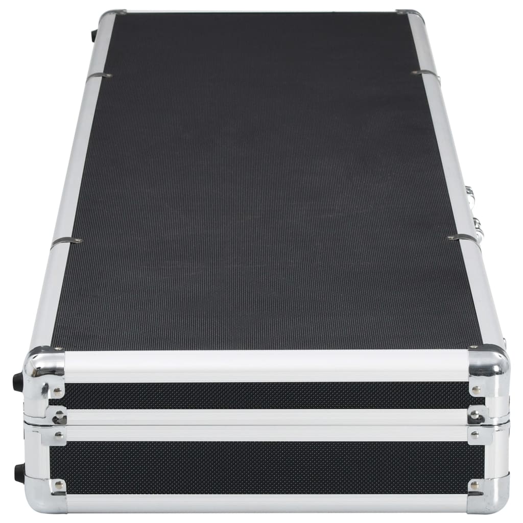 Vidaxl wapenkoffer 134x35x12 cm de aluminio negro