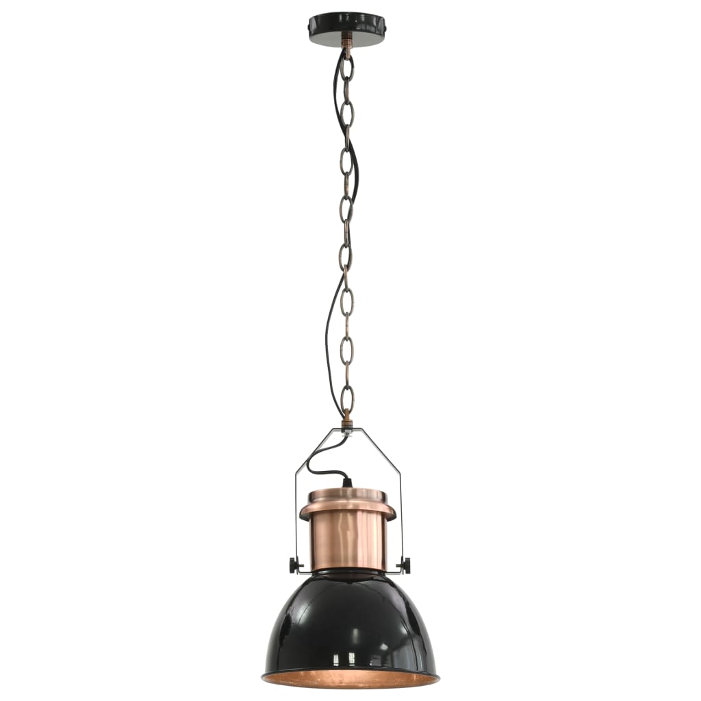 Vidaxl Lampade a soffitto 2 St Round E27 Nero