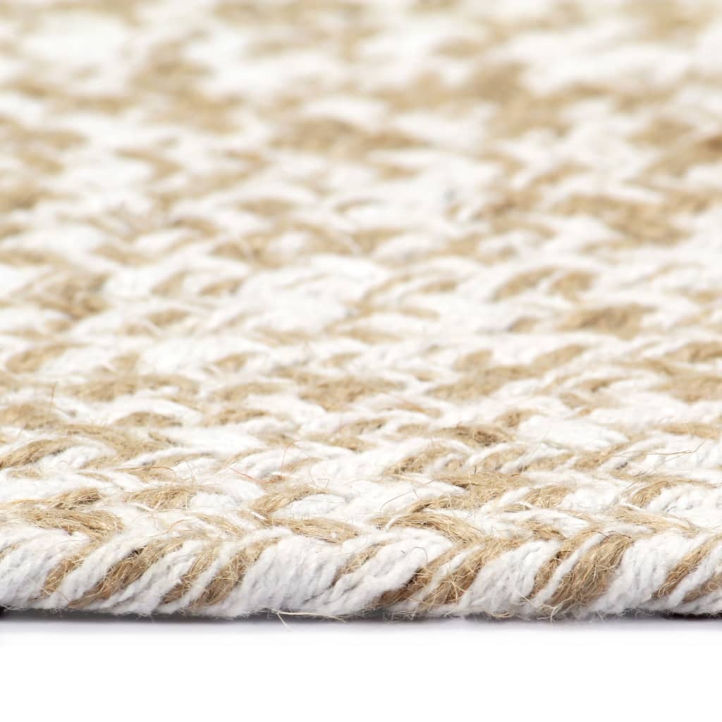 VIDAXL RAP FATTO MARITO A 120 cm bianco e naturale