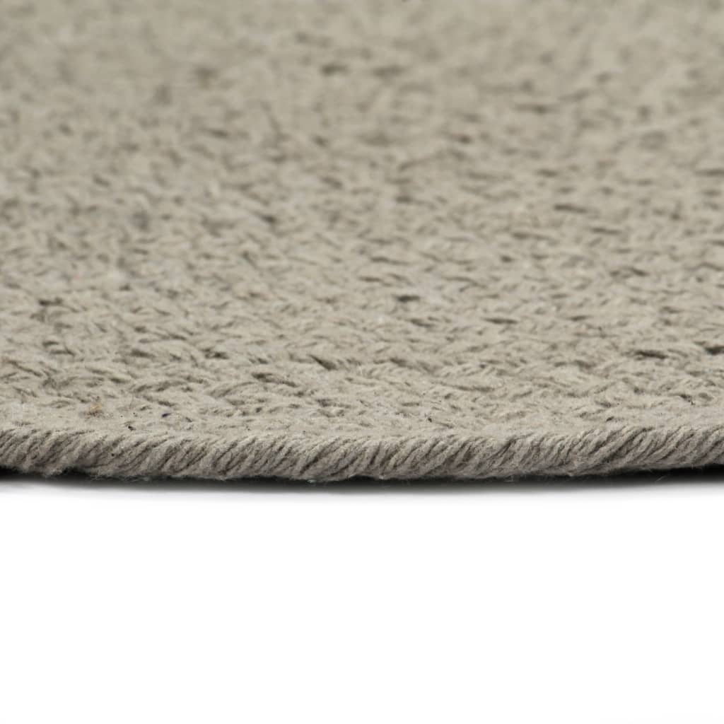 Vidaxl Pochemats 6 ms round 38 cm cotone grigio