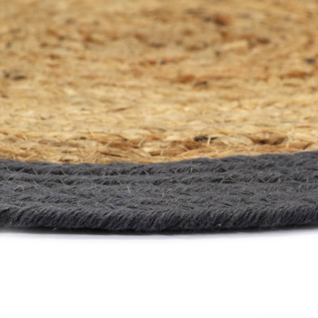 Vidaxl PLAGLEMATS 6 ST 38 cm Iuta e cotone ovviamente e antracite
