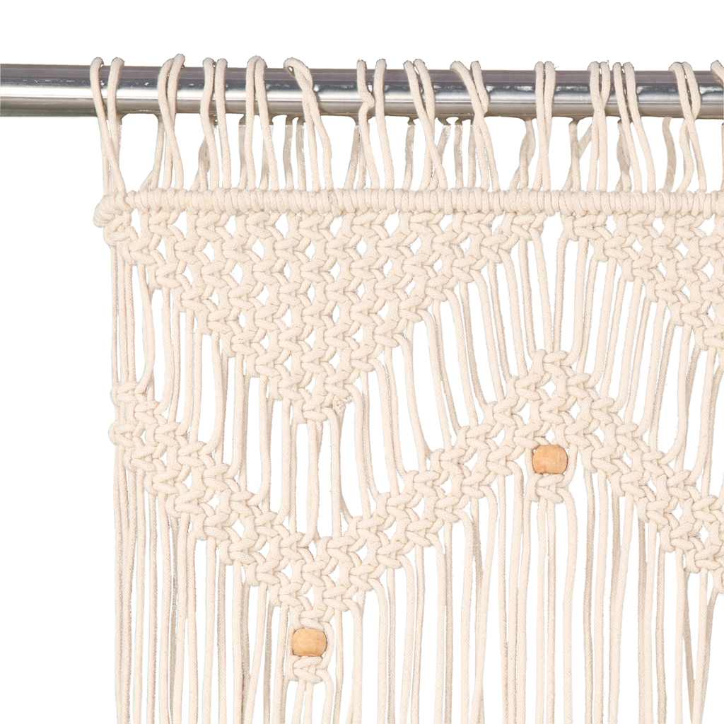 Cortina Vidaxl Macramé 140x240 cm de algodón