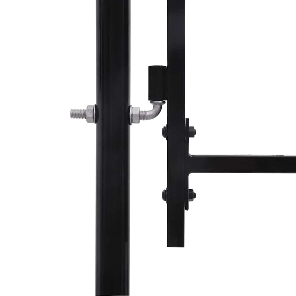 Porta Vidaxl 1,5x4 m in acciaio nero