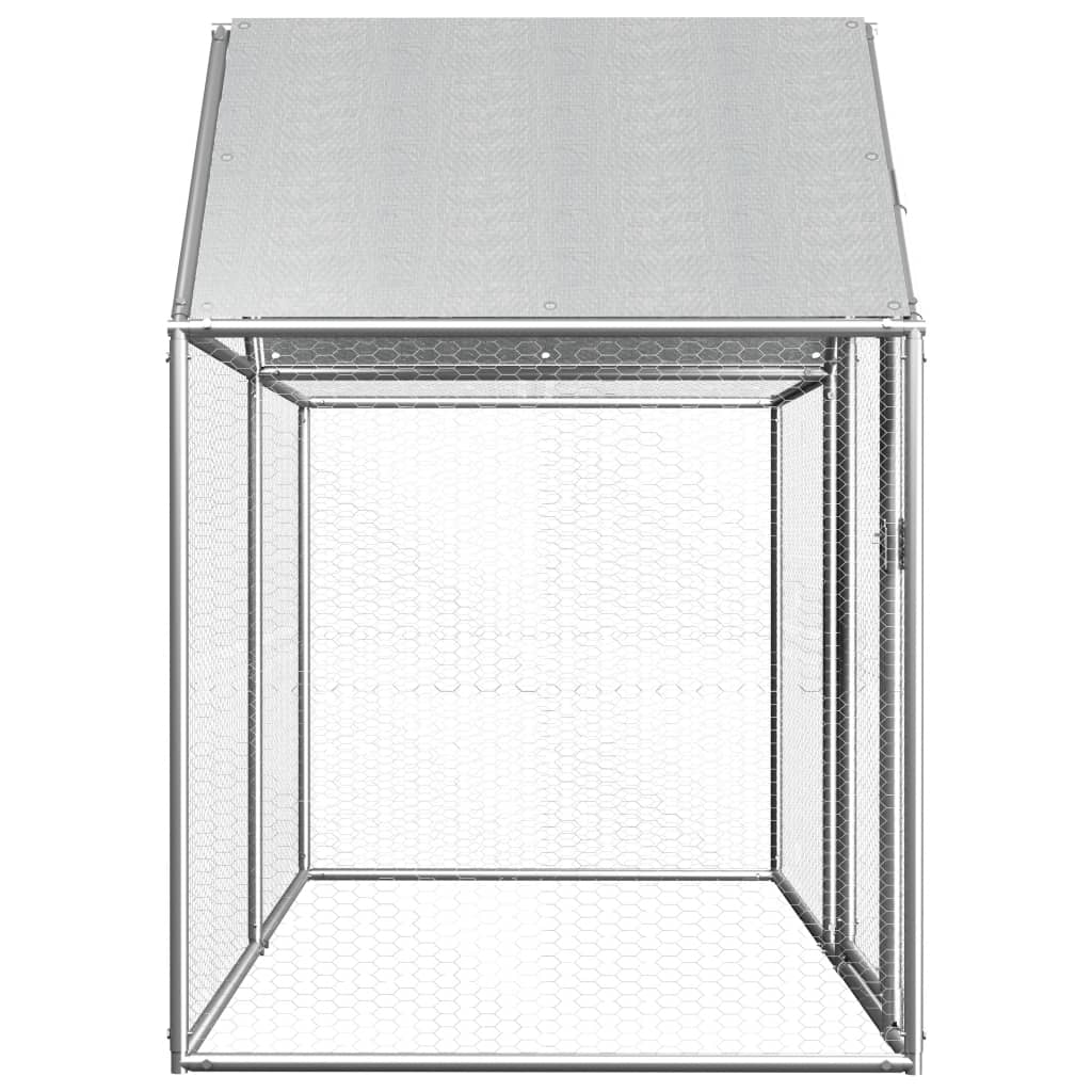 Vidaxl Chicken Run 2x1x1.5 M de acero galvanizado