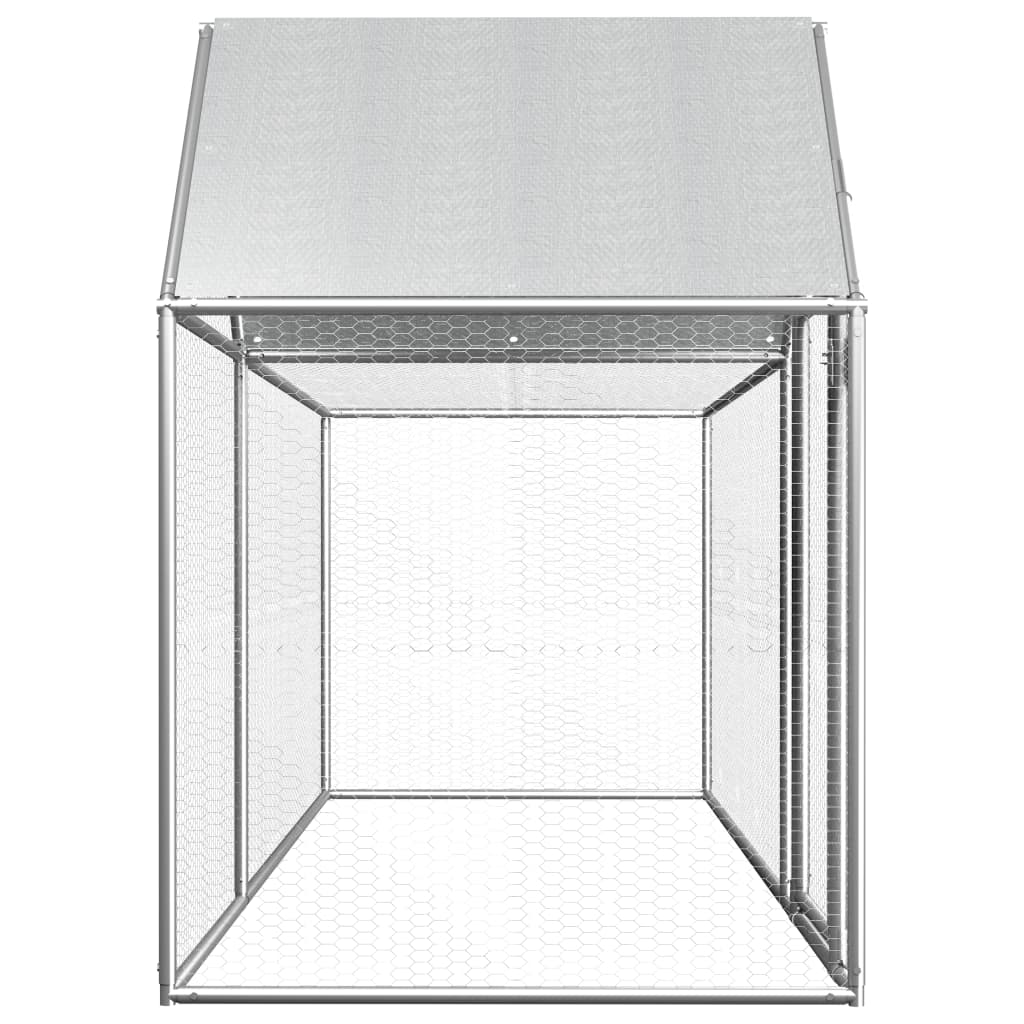 Vidaxl Chicken Run 3x1x1.5 M de acero galvanizado