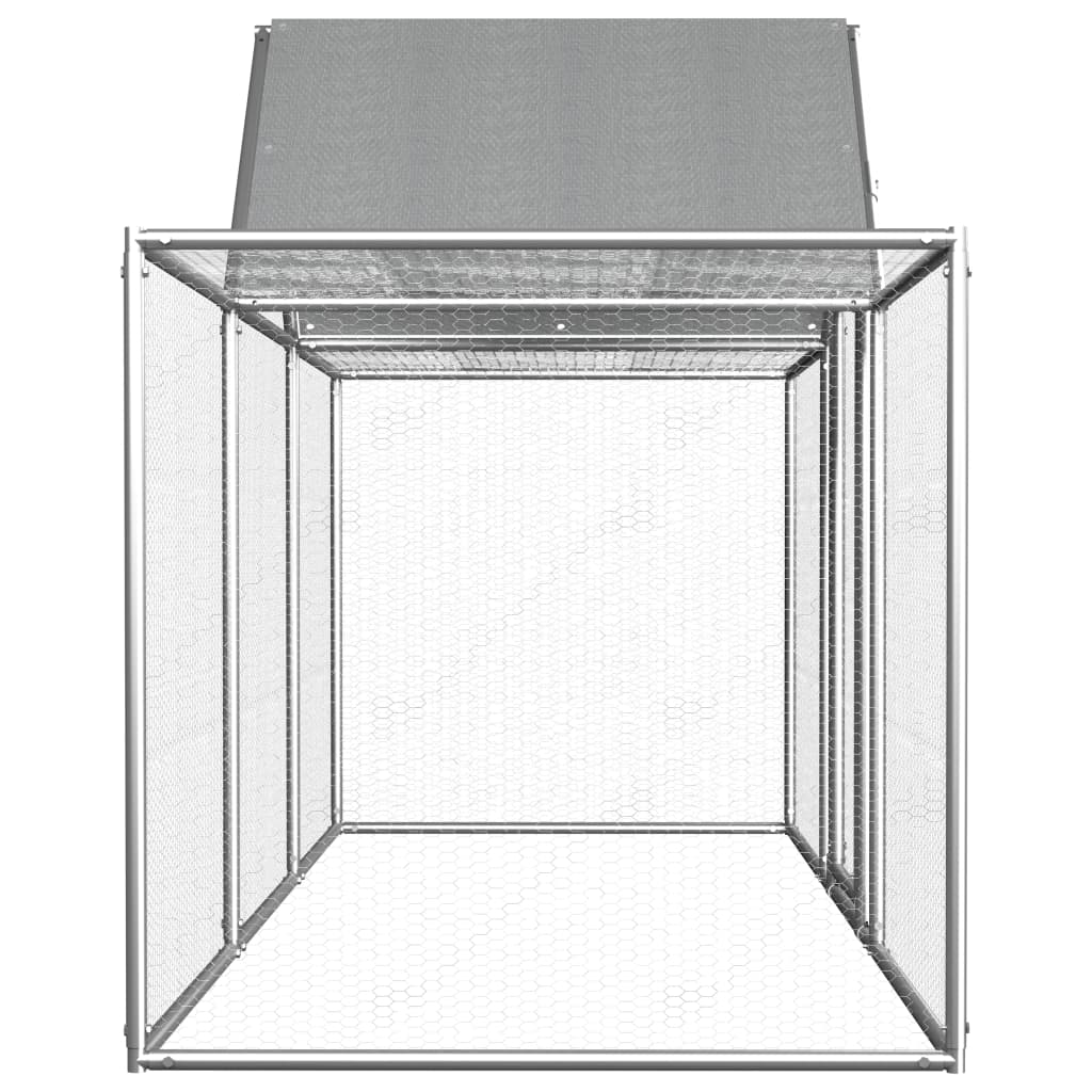 Vidaxl Chicken Run 3x1x1.5 M de acero galvanizado