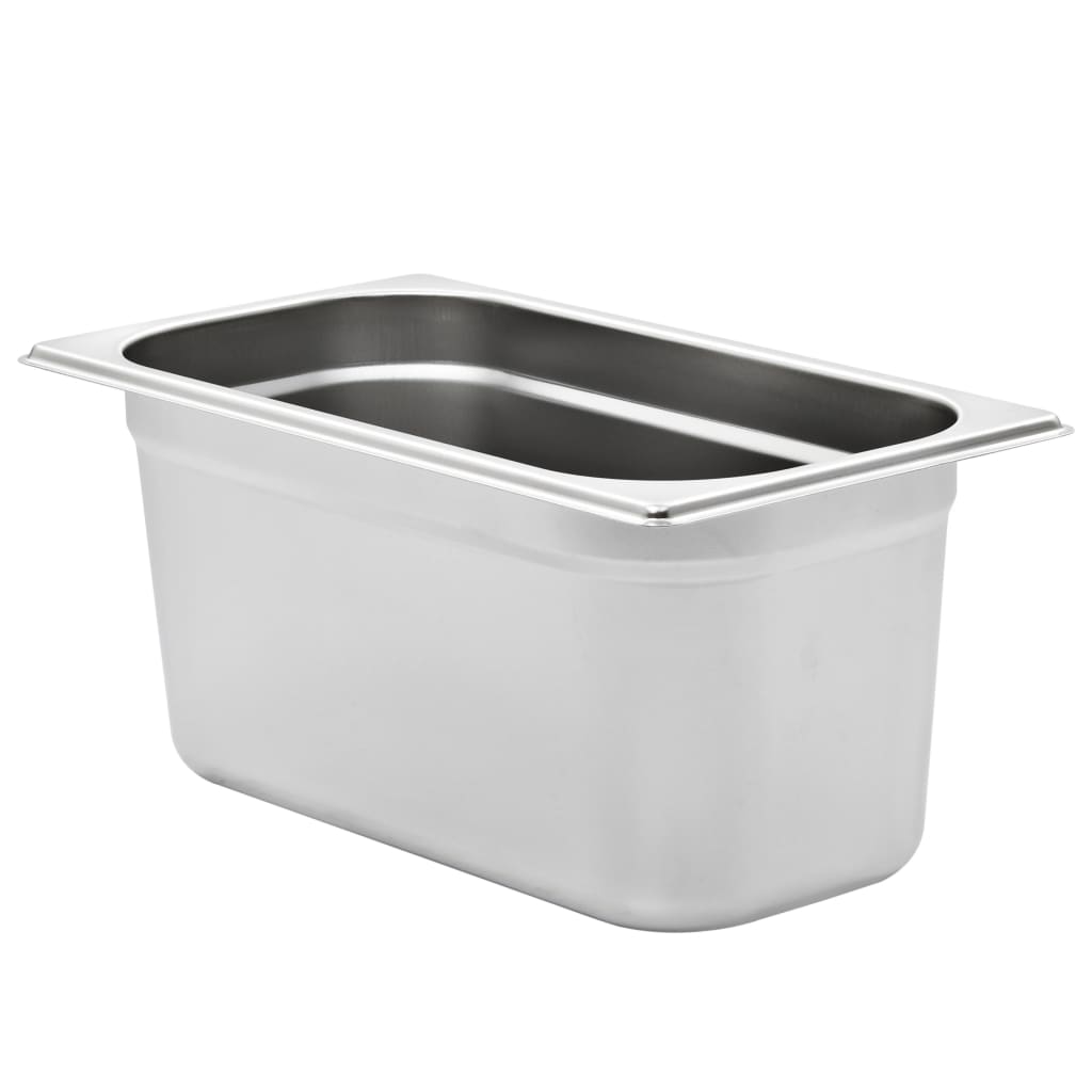 Vidaxl Gastronormbakken 4 pezzi GN 1 3 150 mm in acciaio inossidabile