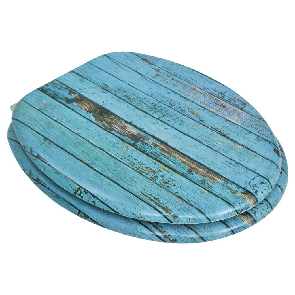 Vidaxl Sedili da toilette con coperchi da 2 St Old Wood MDF