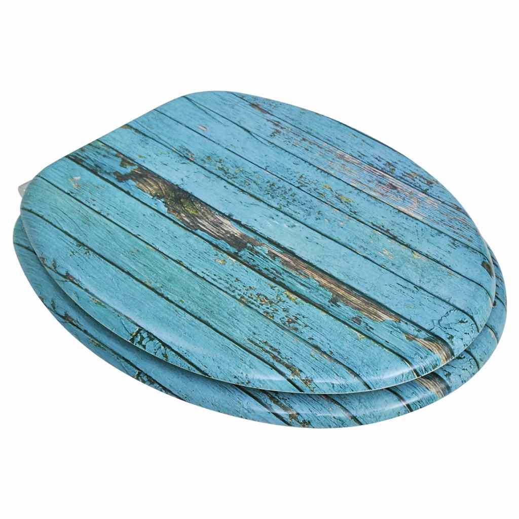 Asientos de inodoro Vidaxl con tapas de 2 años en madera vieja MDF
