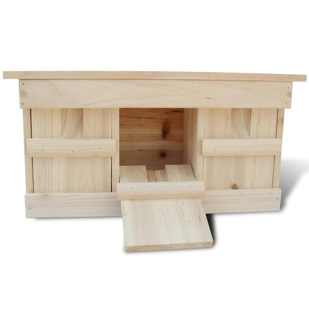 Vidaxl mussenhuizen 2 st 44x15,5x21,5 cm hout