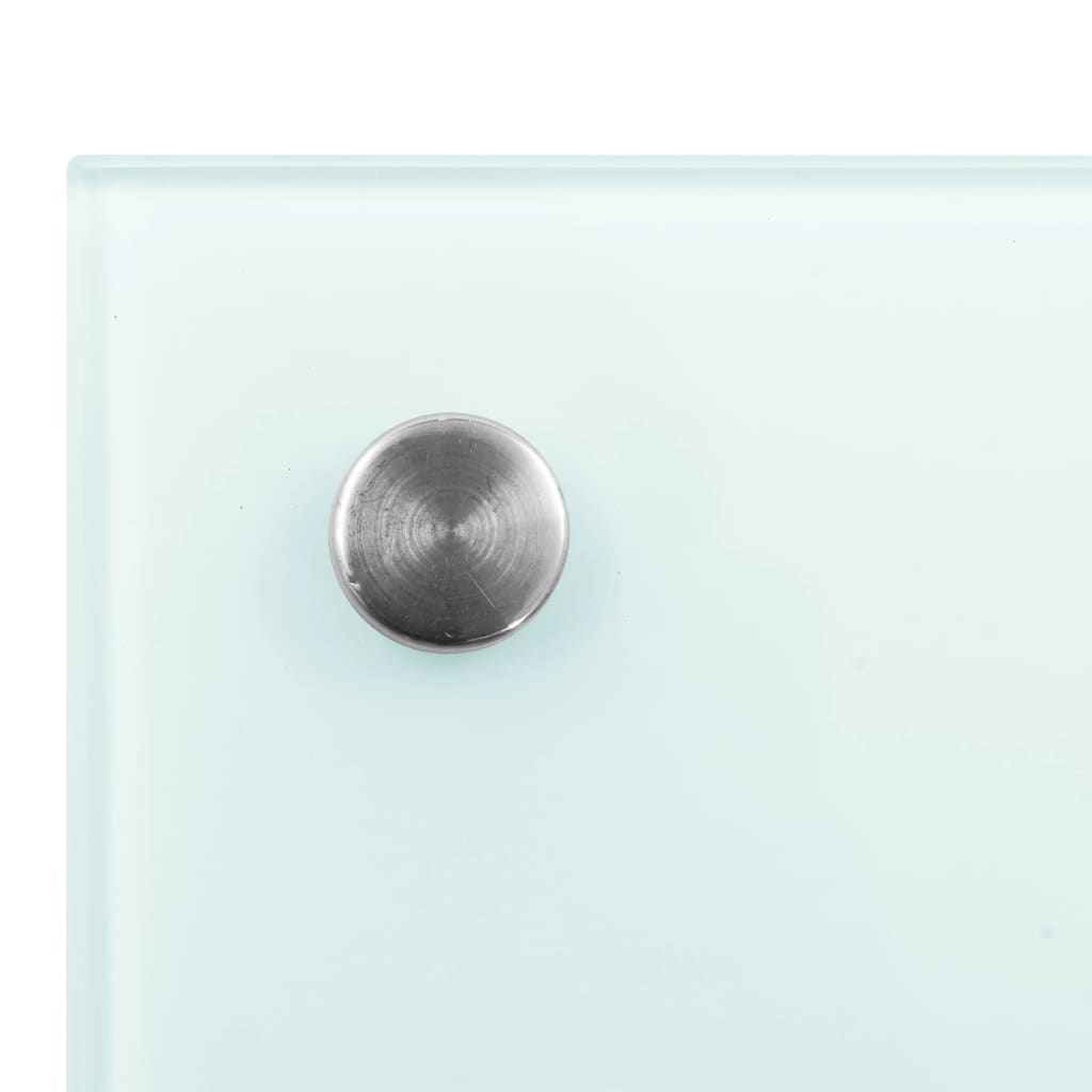 Vidaxl Splash Screen Kitchen Cucina 100x50 cm Bianco di vetro indurito