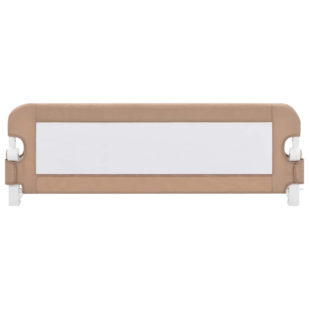 Vidaxl Bedhek Toddler 120x42 cm Polyester Taupe