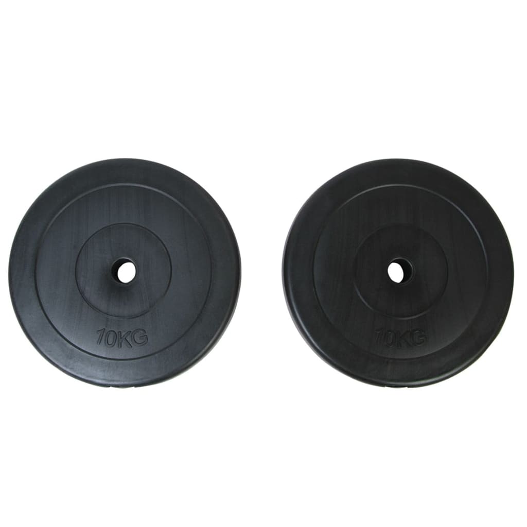 Discos Halter Vidaxl 2 x 10 kg