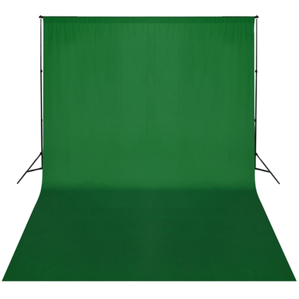 Sistema di sfondo Vidaxl 300x300 cm verde