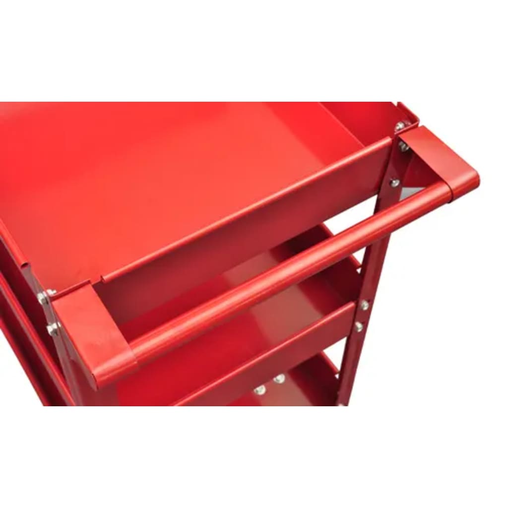 Vidaxl Tool Trolley 100 kg rojo