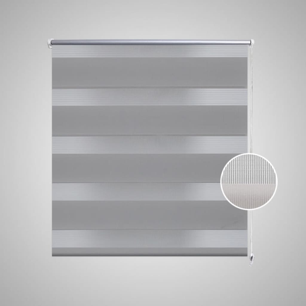 Vidaxl duo roller cieco 90x150 cm grigio