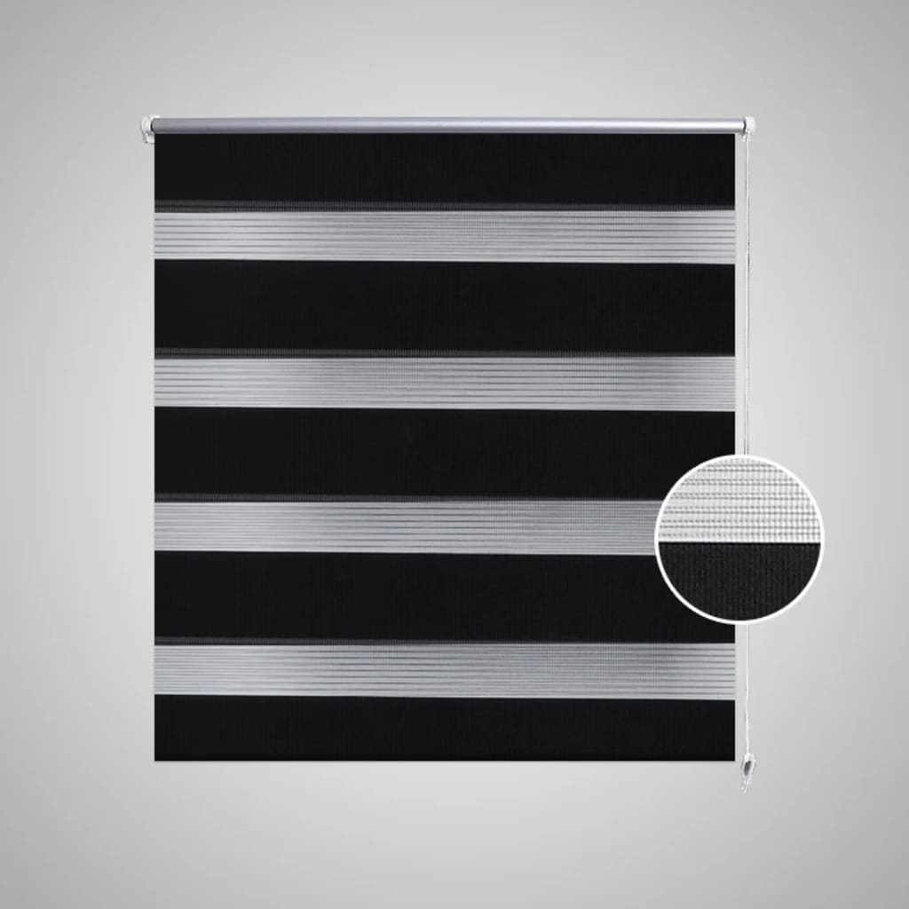 Vidaxl duo roller cieco 120 x 175 cm nero