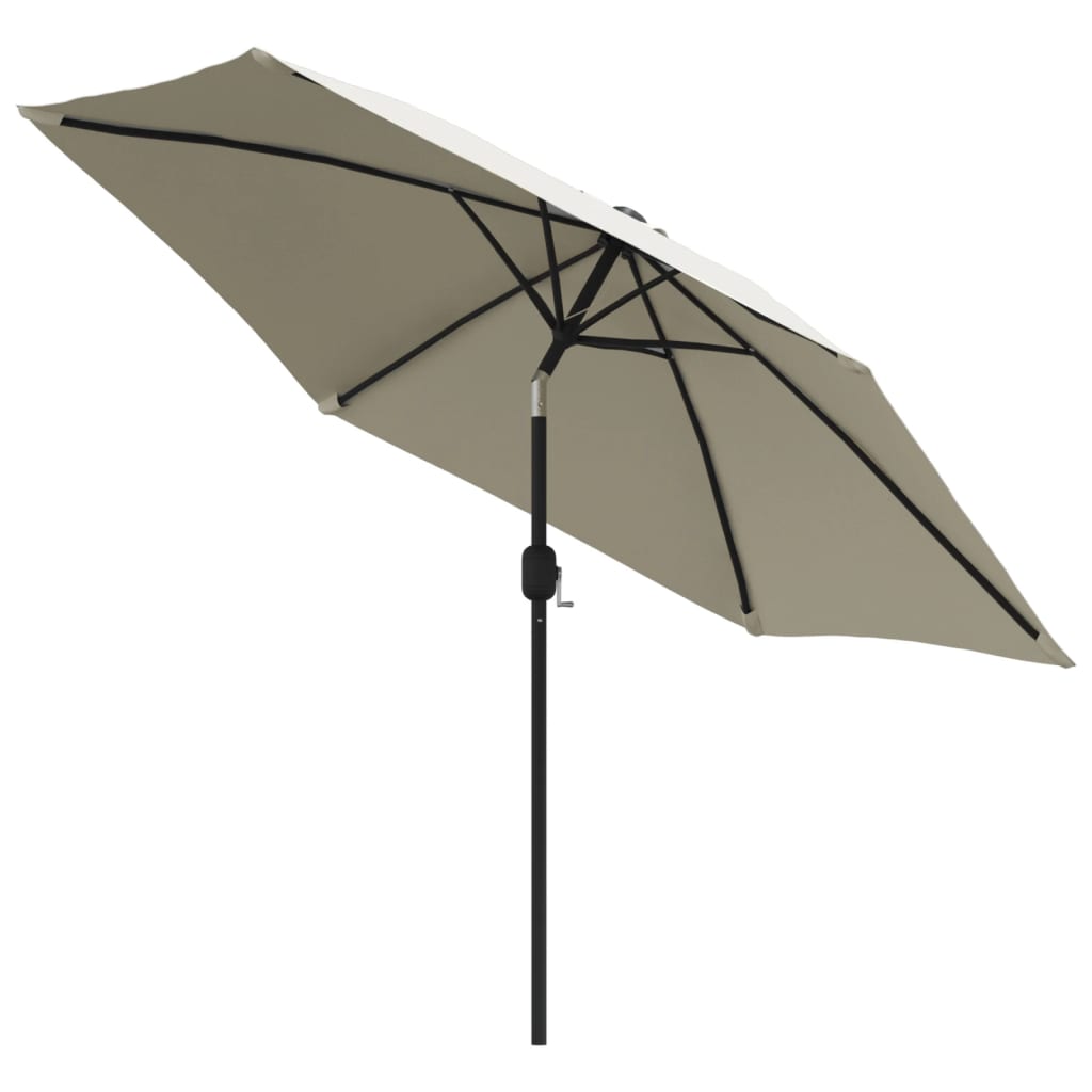 Vidaxl parasol met stalen paal 3 m zandwit