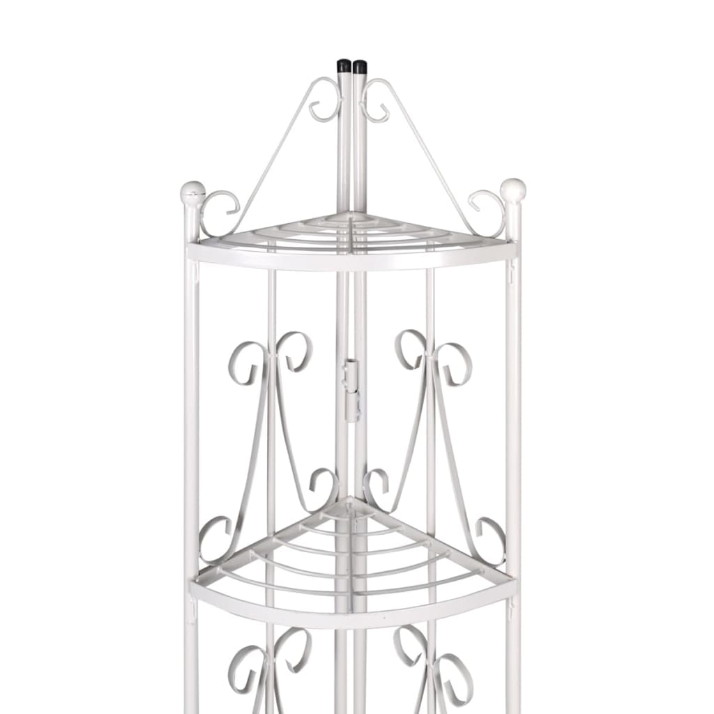 Vidaxl Angular Plant Rack Romy (bianco)