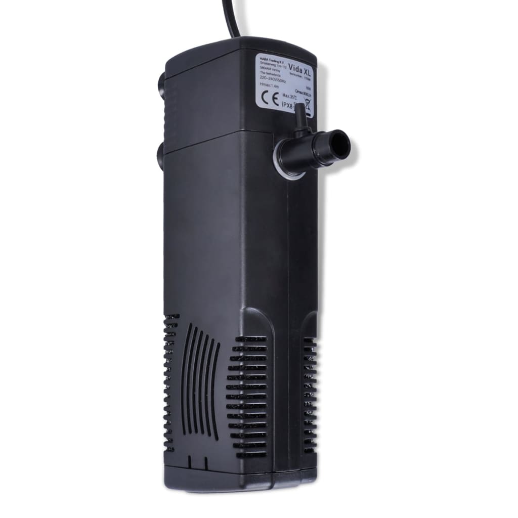 Pompa filtro per acquarium Vidaxl con carbonio attivo 800L U
