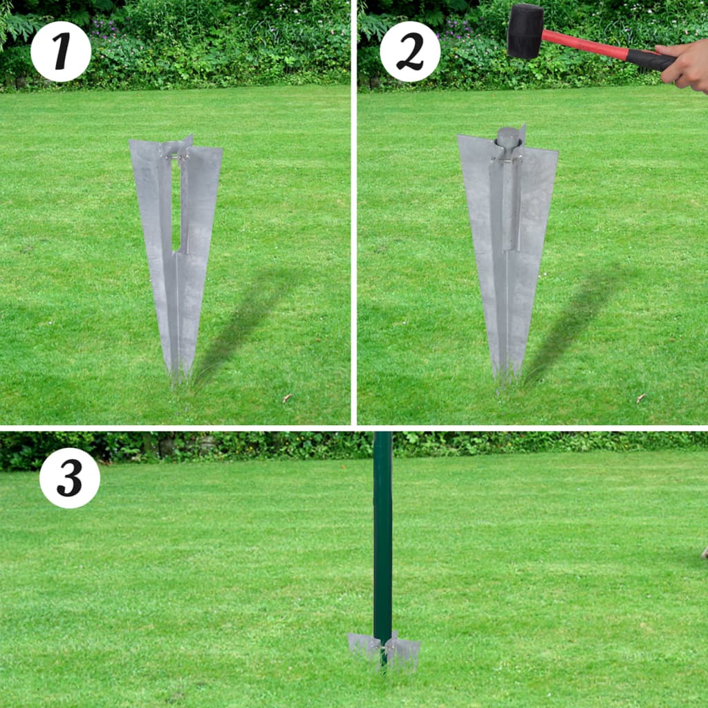 Vidaxl HEK 10x1.0 m de acero verde