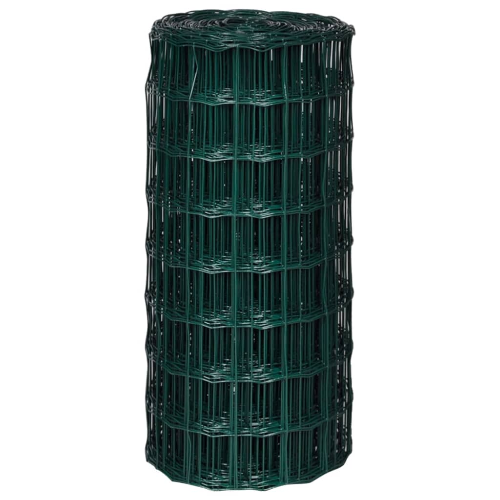 Vidaxl Hek 10x0,8 m in acciaio verde