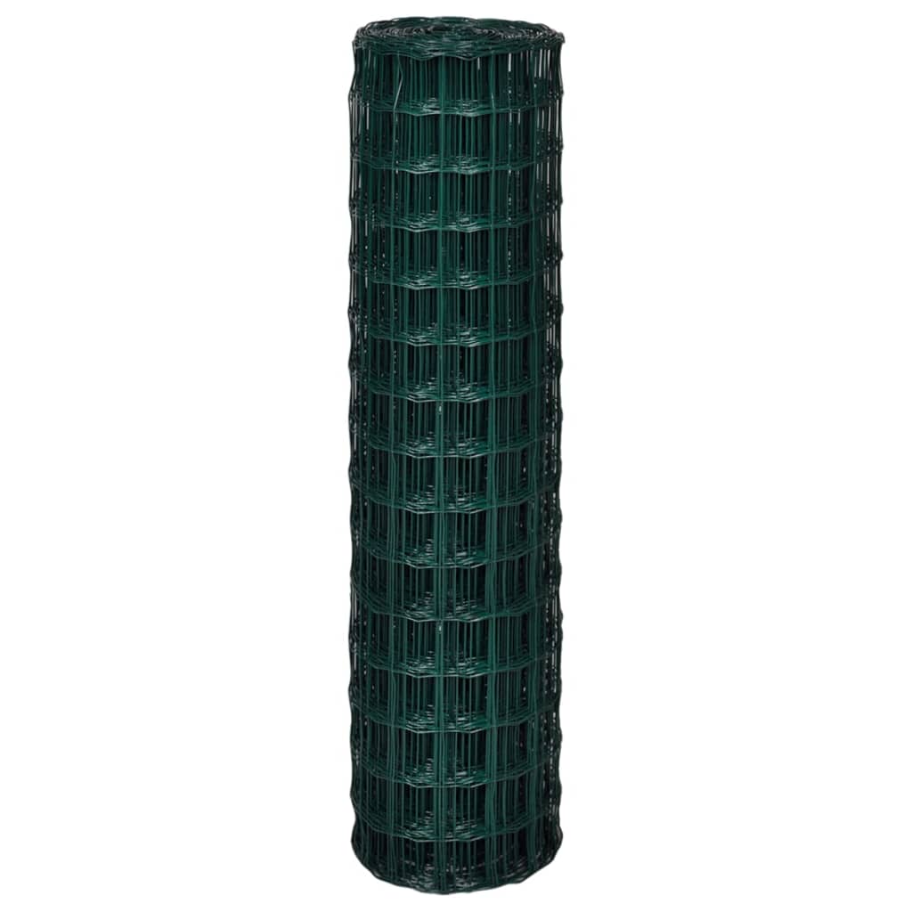 Vidaxl Hek 10x1,5 m in acciaio verde