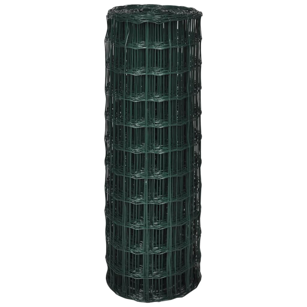 Vidaxl Hek 10x0,8 m in acciaio verde