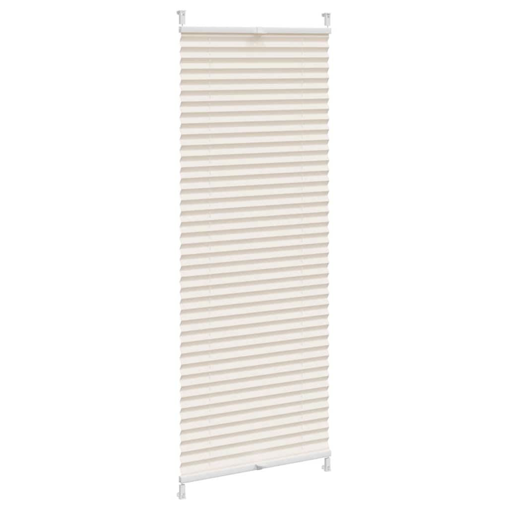 Estor plisado VidaXL 40x150cm crema