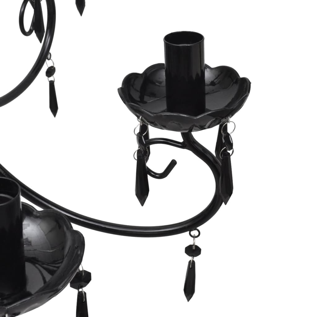 Lámpara de techo Vidaxl lámpara 6 luces negras