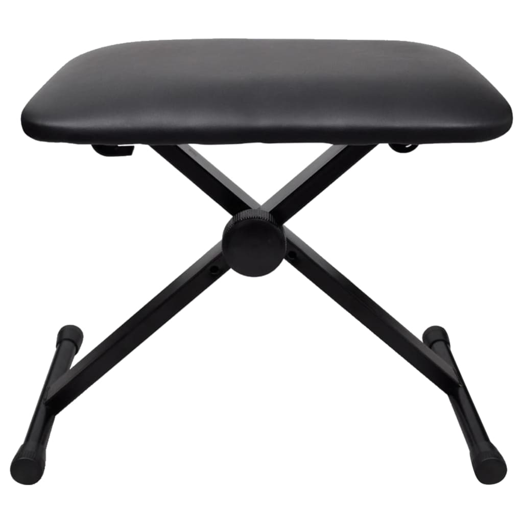 Taburete de piano de teclado Vidaxl ajustable y plegable