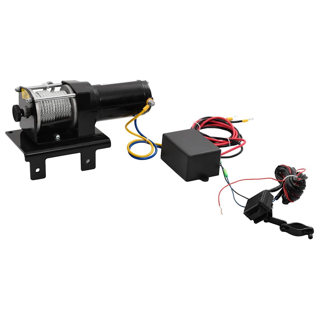 Vidaxl Electric Winch 1360 kg con ventana de rodadura de placa de montaje