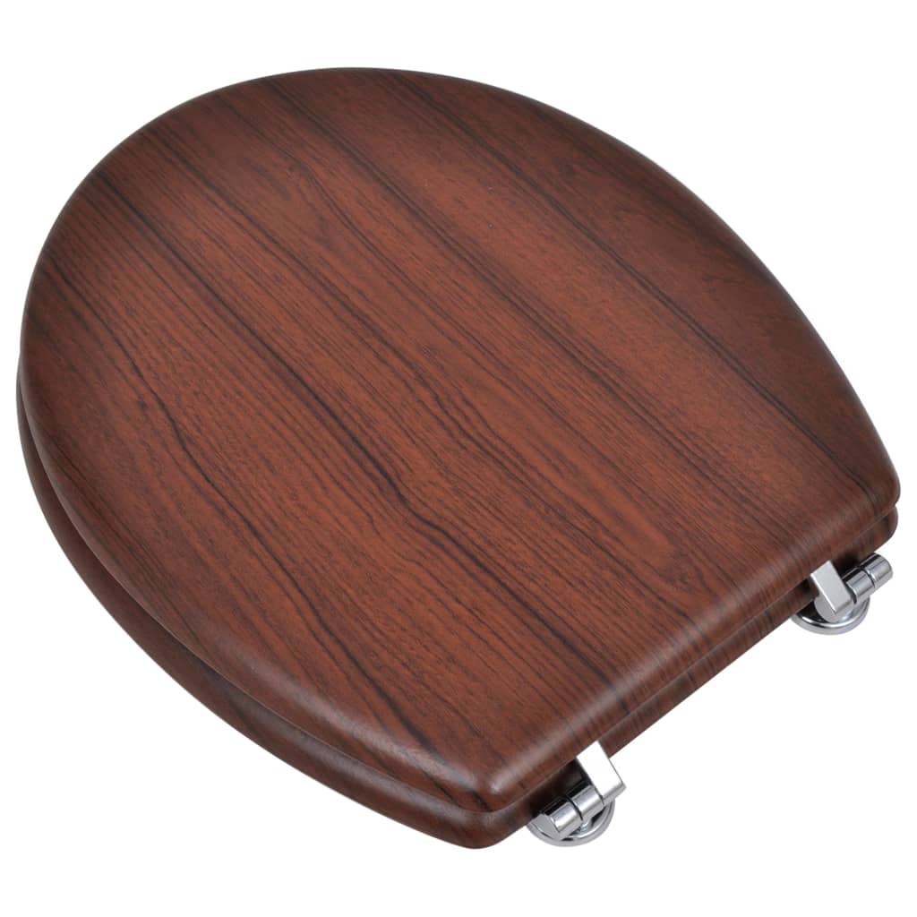 Vidaxl Sedile del toilette Design semplice MDF Brown
