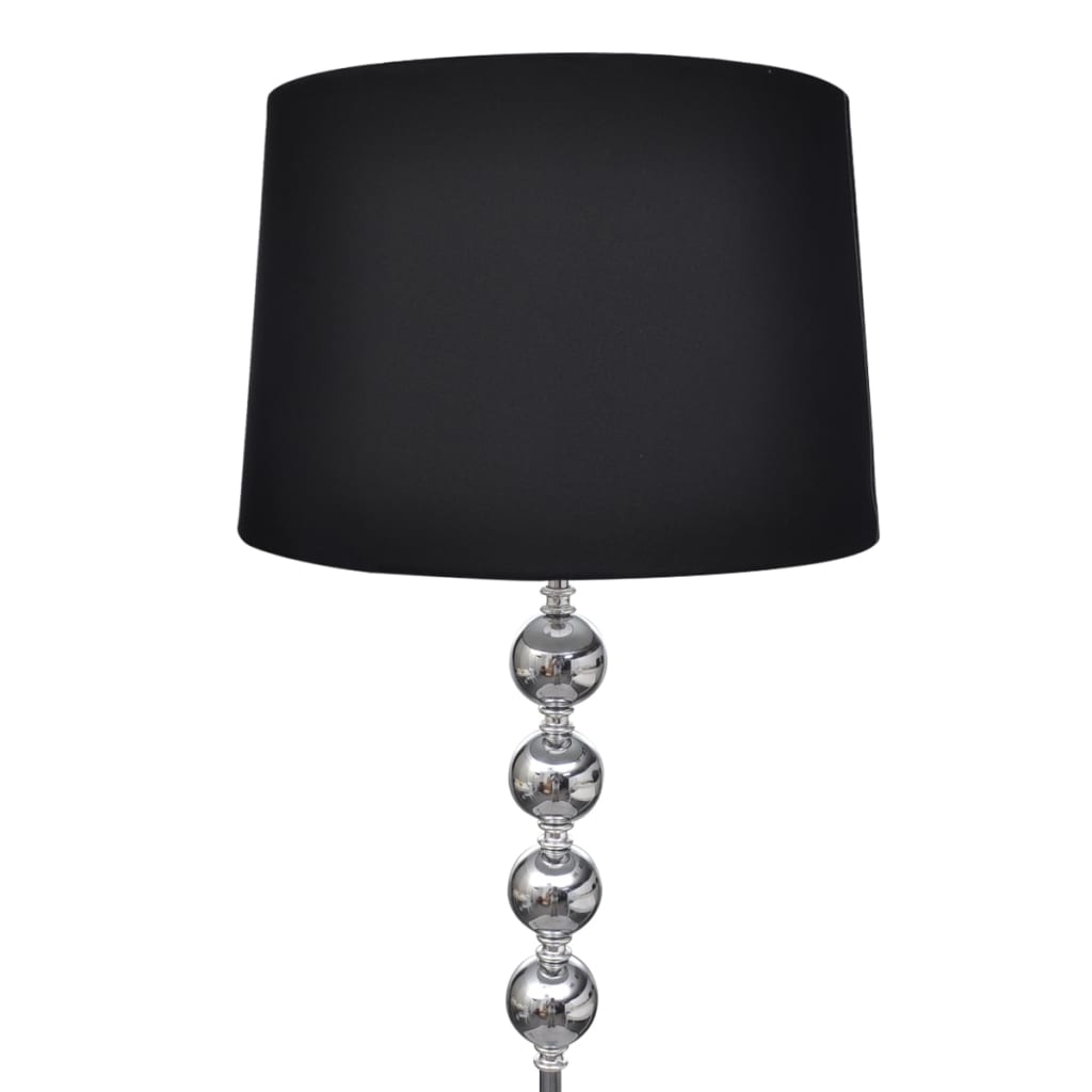 Vidaxl Lámpara de piso Eleganza Negro
