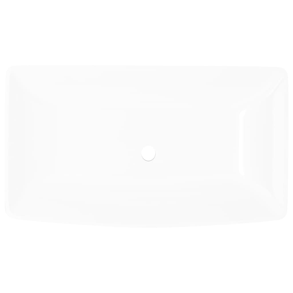 Vidaxl Luxury cerámico fregadero 71 x 39 cm (blanco)