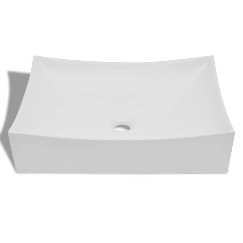 Vidaxl CeramicBasin Scale alto brillo (blanco)