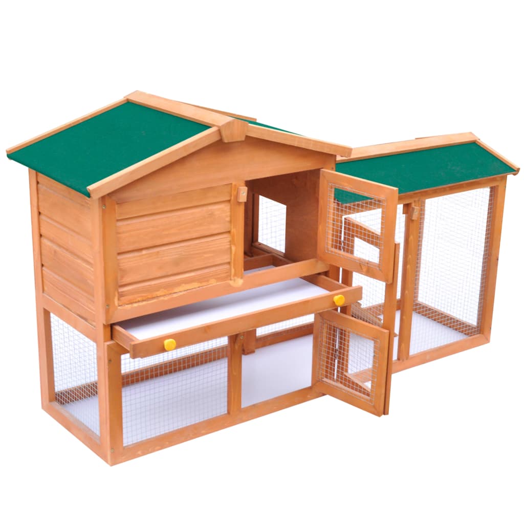Vidaxl Rabbit Loft para madera grande fuera