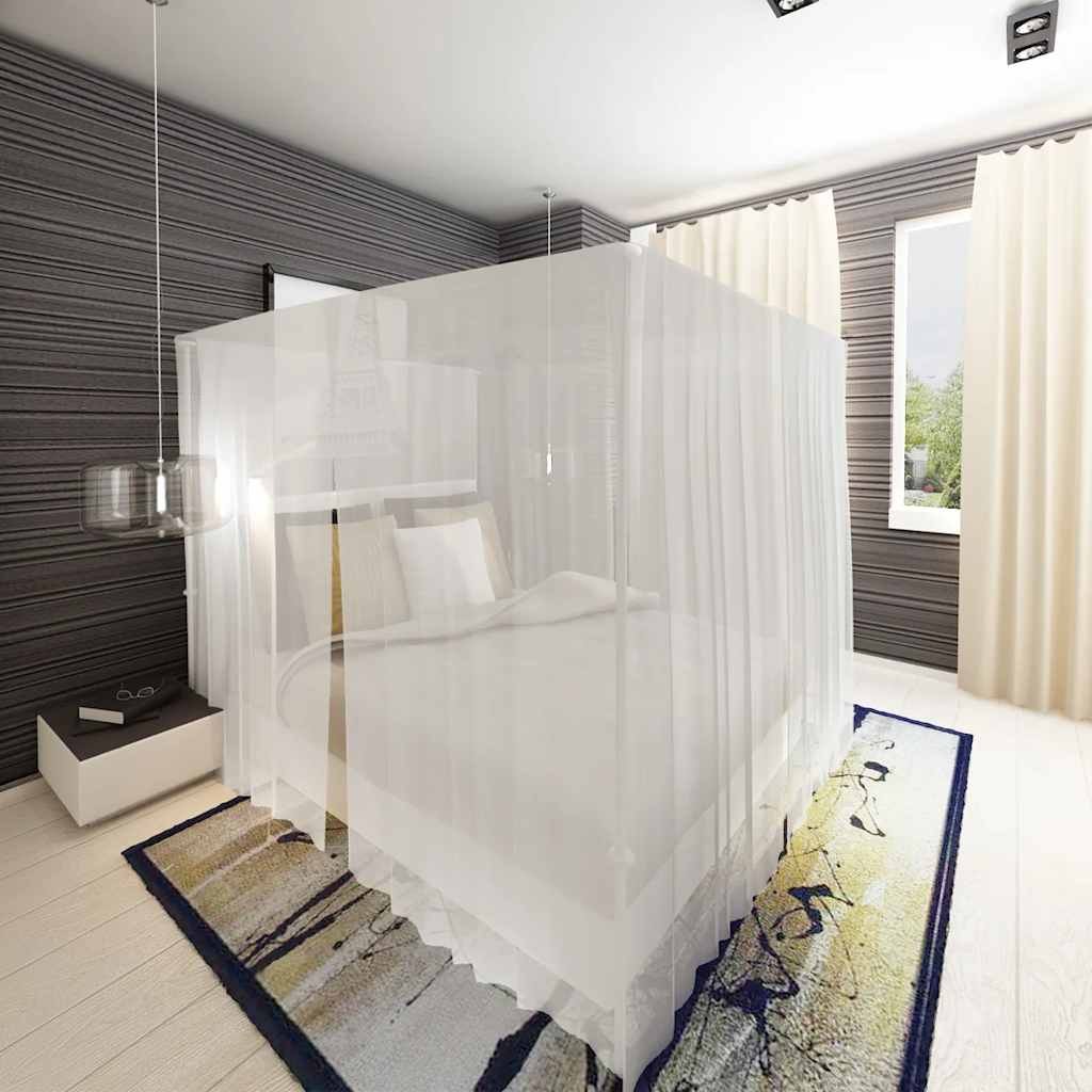 Vidaxl Mosquito Net Square con 3 aperture 2 pezzi
