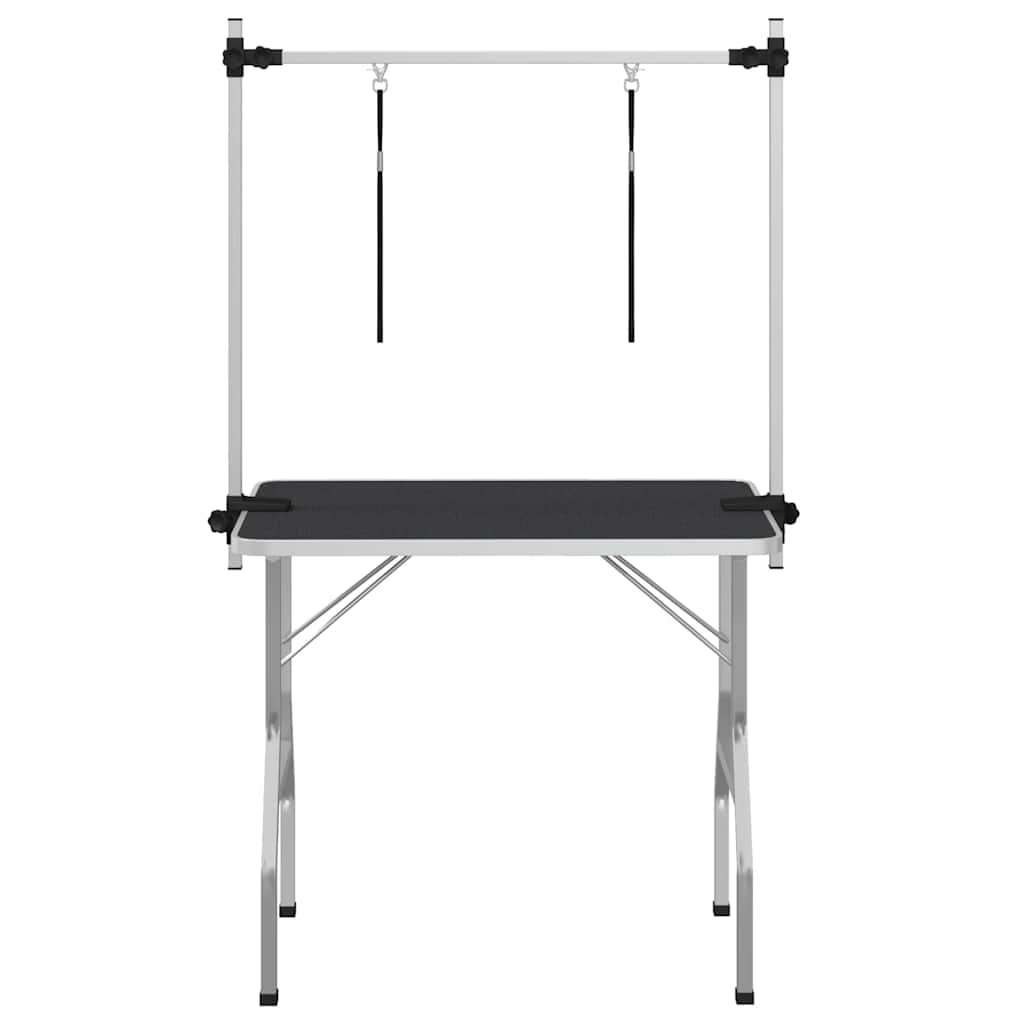 Mesa de ajuste de Vidaxl para mascotas con 2 opciones de correa