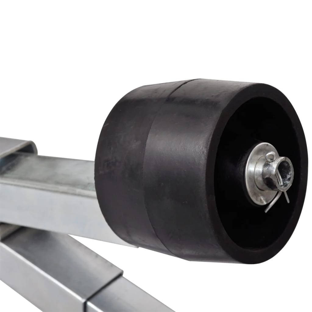 Soporte de Vidaxl Kiel para Boot Trailer con rodillos