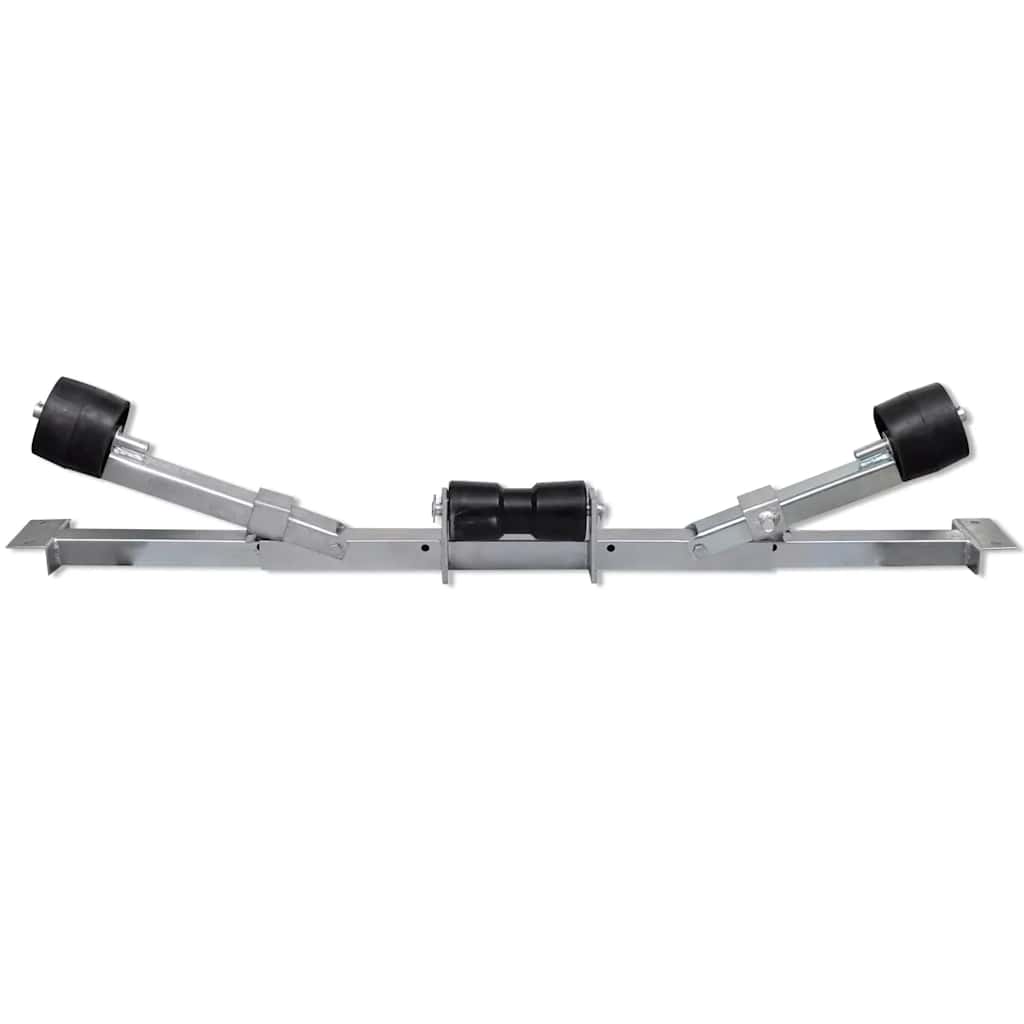 Soporte de Vidaxl Kiel para Boot Trailer con rodillos
