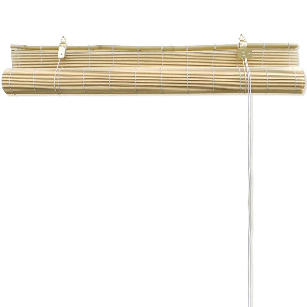 Vidaxl Roller Blind 120x160 cm Bamboo Natural