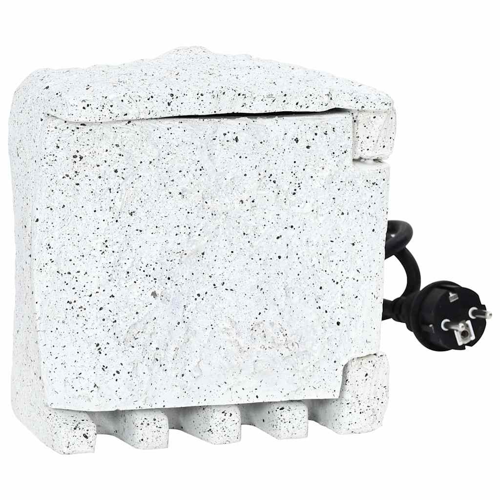 Vidaxl Garden Stop Contact with Time Switch Artificial Stone