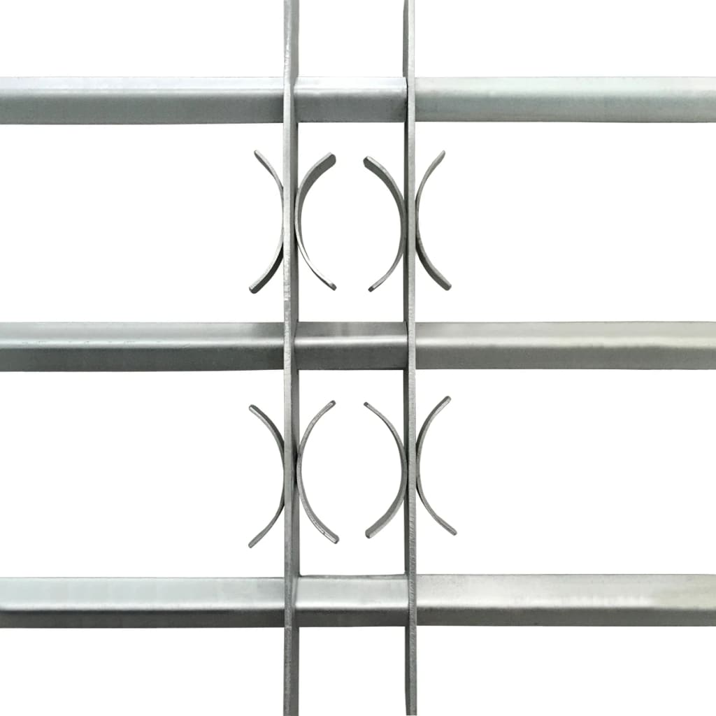 Protezione della finestra Vidaxl Regolabile con 3 rods incrociati 700-1050 mm