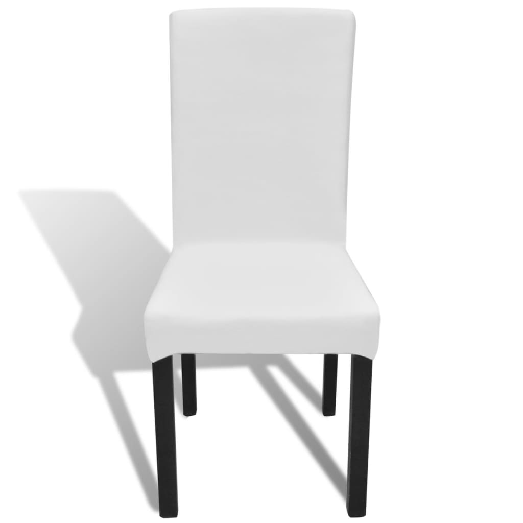 Vidaxl 6 cubre las cubiertas rectas blancas