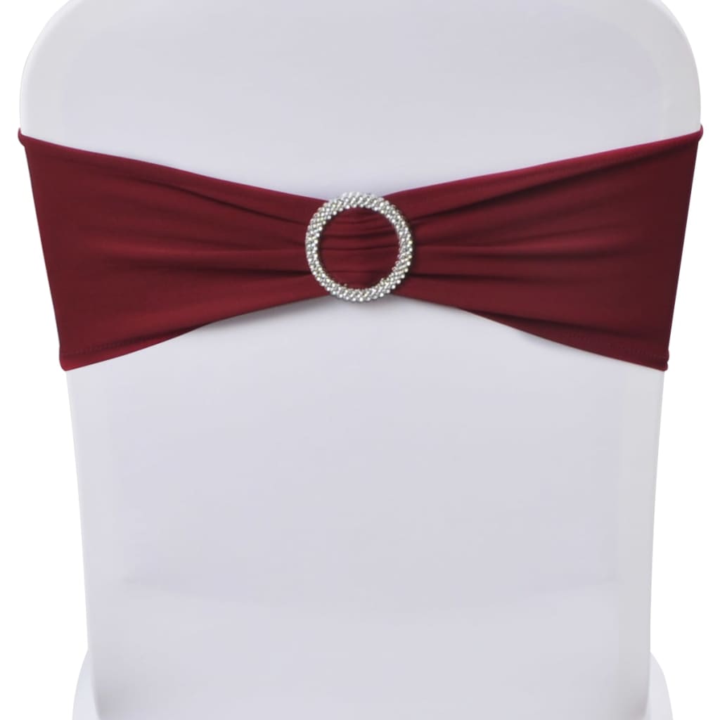 Vidaxl Decorative Stoellint con un diamante 25 pezzi (vino rosso)