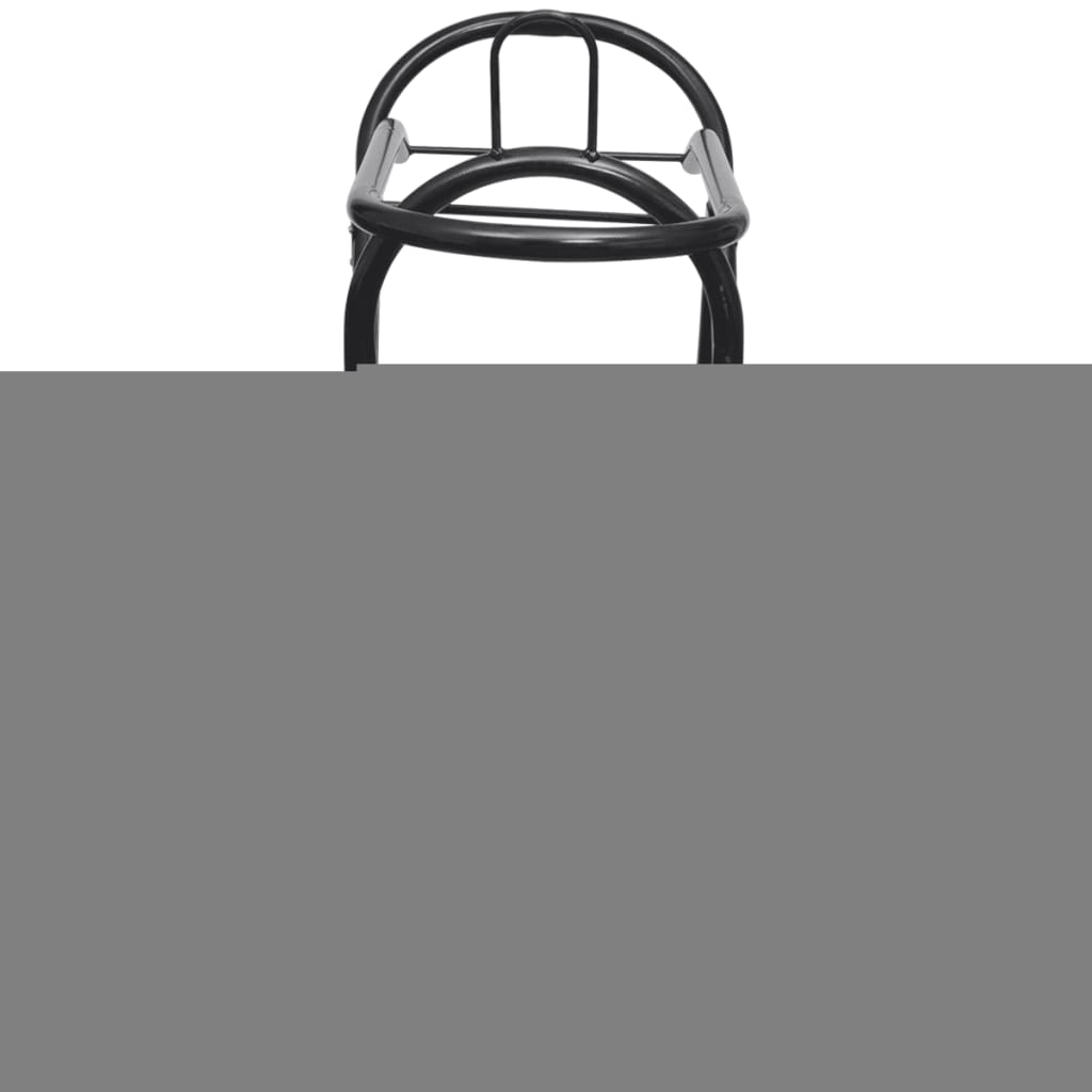 Vidaxl saster rack con ruote pieghevoli metallici